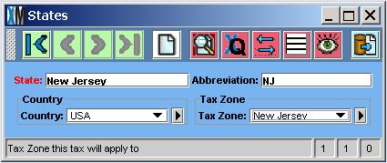 States Catalog with Tax Zone option