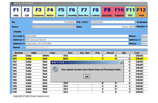 9.	Receiving against a Purchase Order means greater control over your inventory